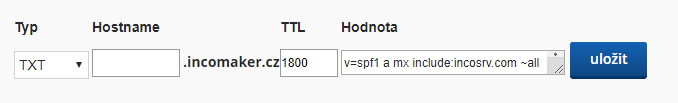 Forpsi - nastaven&iacute; DNS